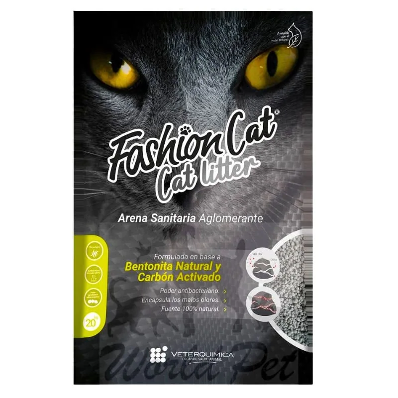 Fashion Cat Litter Bento Carbón Activo 20kg | Arena Para Gatos