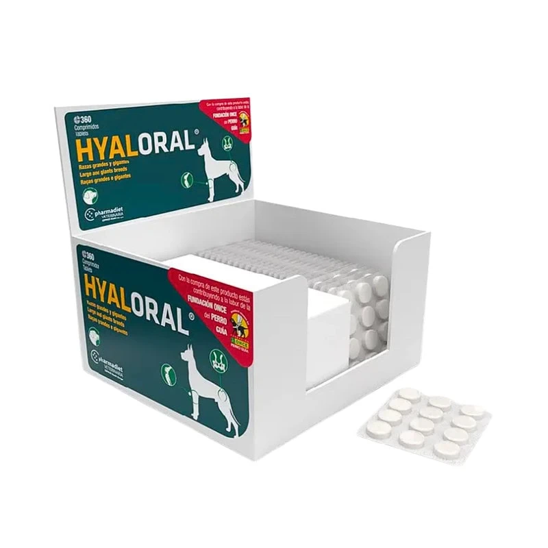 Pharmadiet Hyaloral Suplemento Articular 12 Comprimidos | Para Perros Razas Grandes y Gigantes