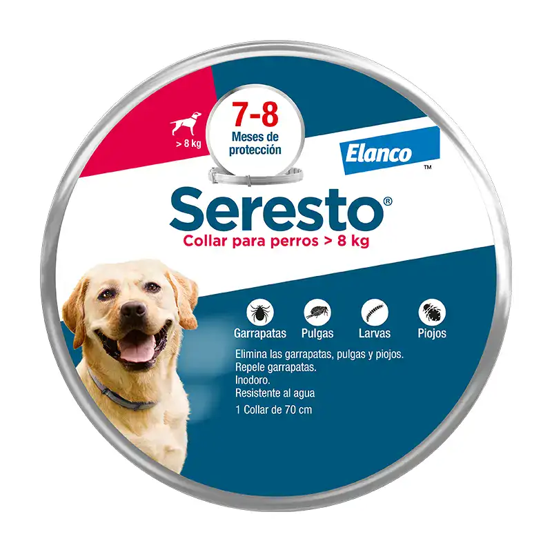 Seresto - Collar Antiparasitario + de 8Kg