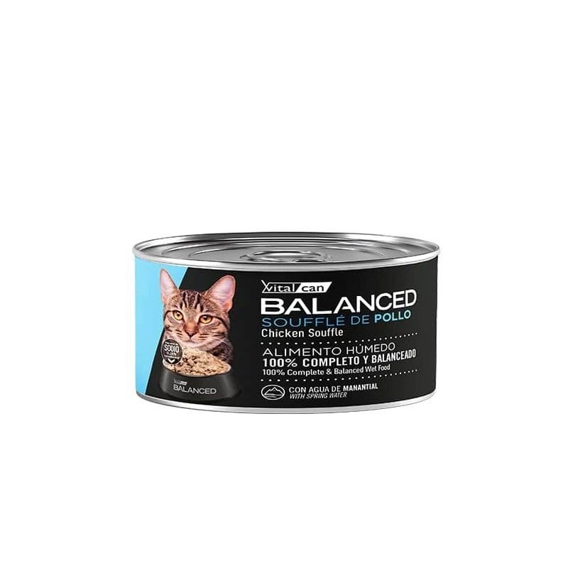 Pack 12 Latas Balanced Gato adulto Sabor Pollo 85gr