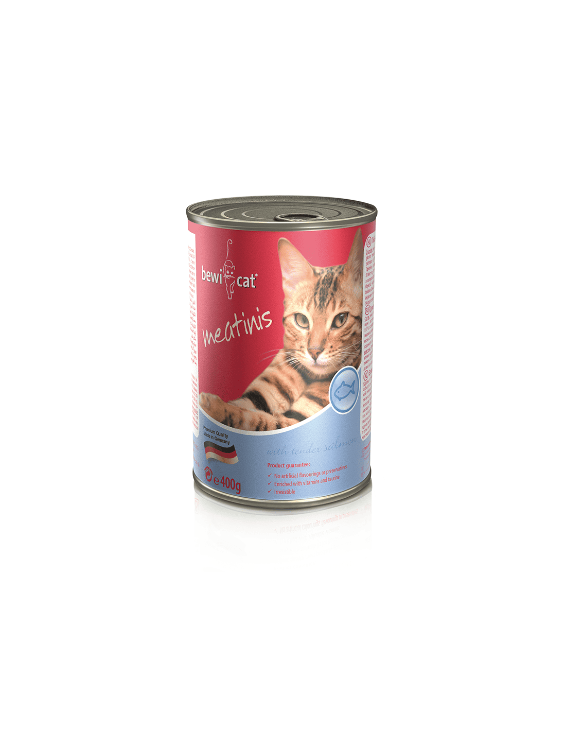 Pack 6 Bewicat Lata Meatinis Salmon 400g