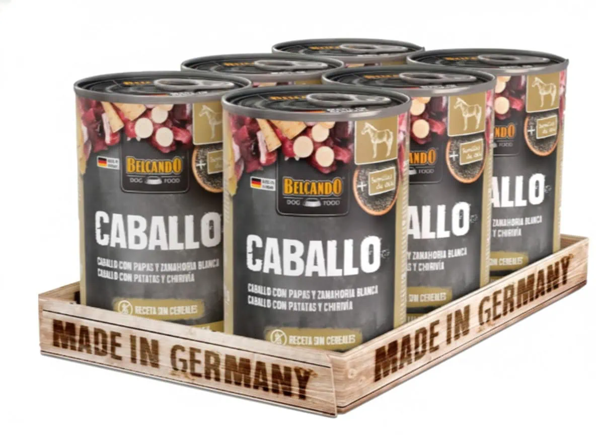 Pack 6 Belcando Lata Caballo con Papas y Zanahoria 400g