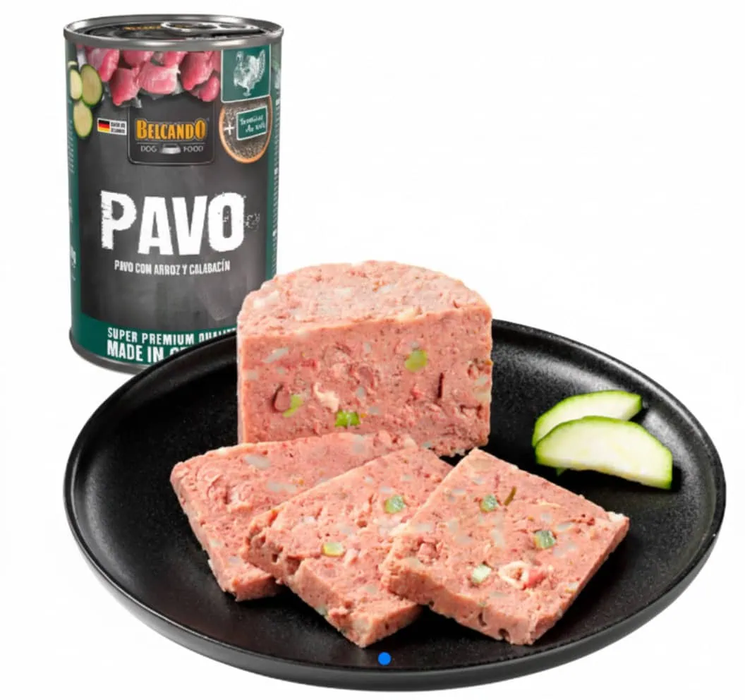 Belcando Lata Pavo con Arroz y Zapallo Italiano 400g