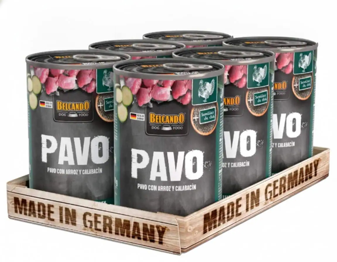Pack 6 Belcando Lata Pavo con Arroz y Zapallo Italiano 400g