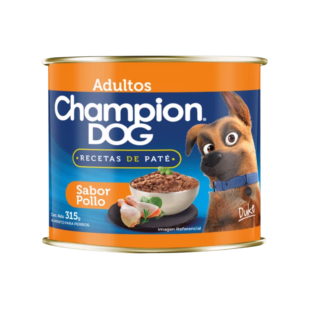 Lata Champion Dog Adulto Sabor Pollo 315gr
