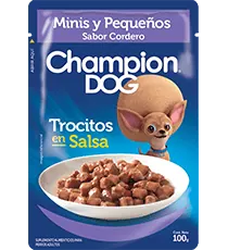 Champion Dog – Pouch Raza Pequeña Sabor Cordero