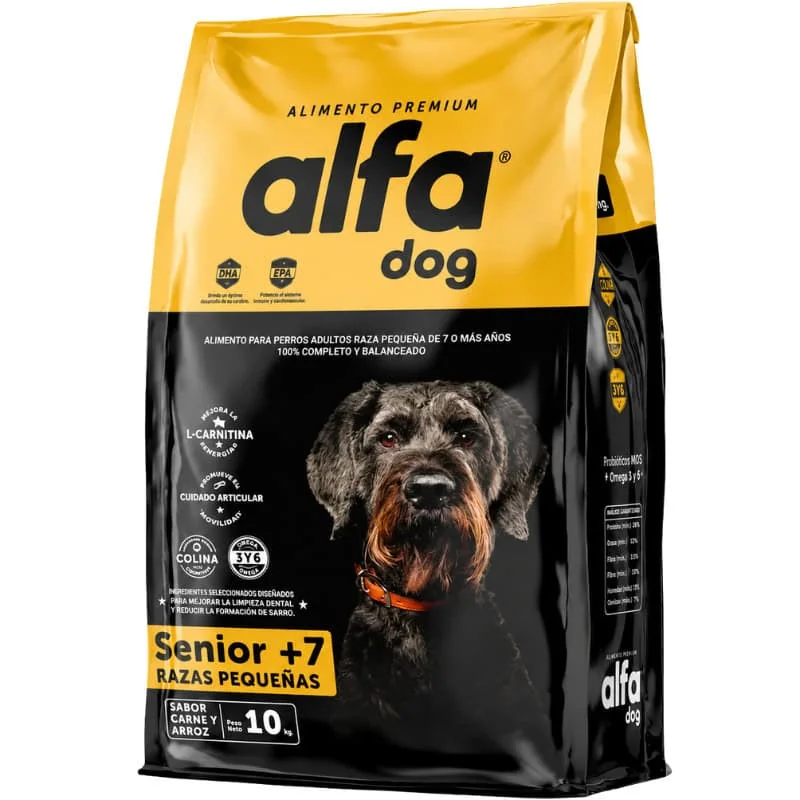Alfa Dog Premium Senior Razas Pequeñas 10 Kg