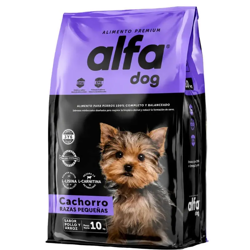 Alfa Dog Premium Cachorros Razas Pequeñas 10 Kg