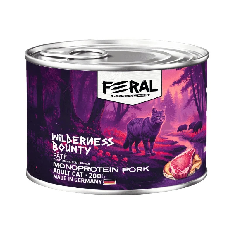 Feral Lata Gato – Monoproteina Cerdo 200g
