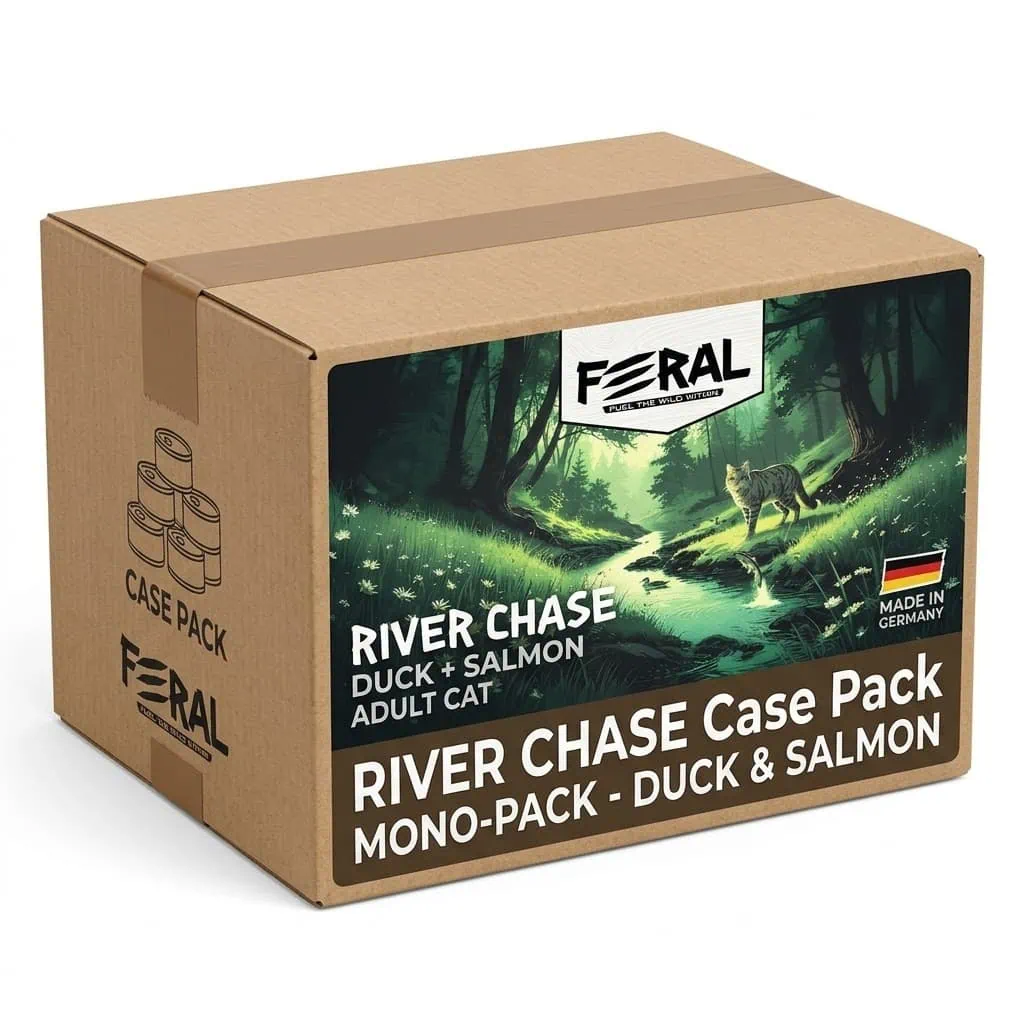 Feral Pack 6 Lata Gatos - Pato y Salmón