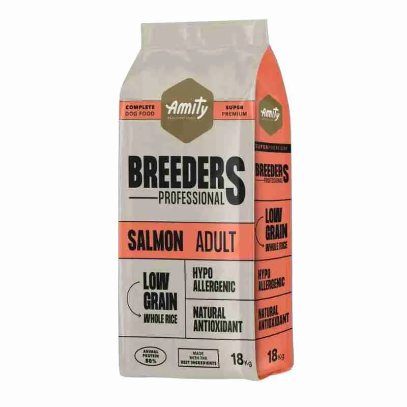 Amity Perro Salmón Super Premium Breeder 18kg