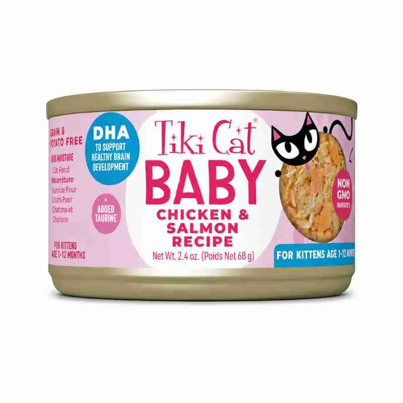 Tiki Cat Lata Baby Pollo y Salmón 70 g