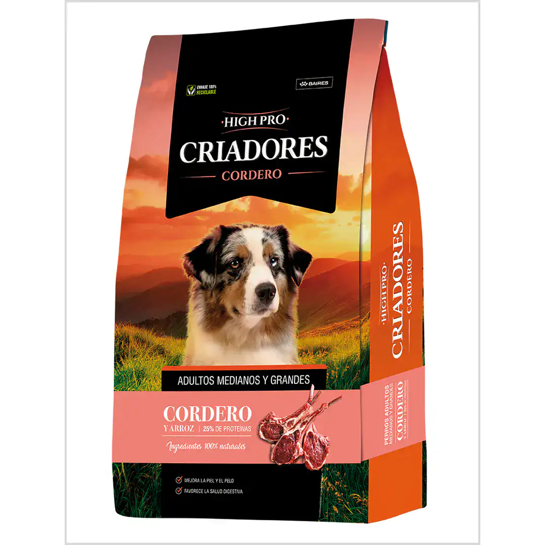 Criadores High Pro Adulto Cordero 20kg