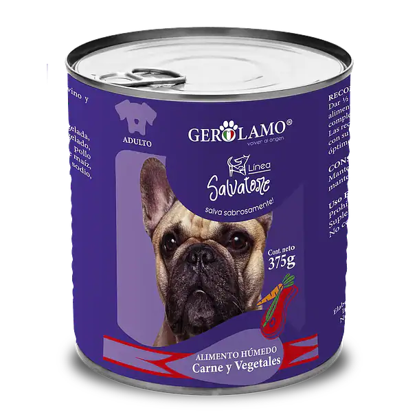 Gerolamo Salvatore Paté Perro Adulto Carne y Vegetales 375 g