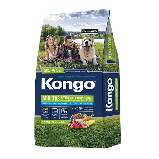 Kongo Natural Mediana y Grande 18 kg