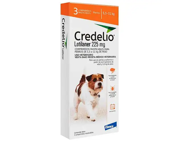 Credelio Antiparasitario Externo 5,5 a 11 kg - 3 Comp