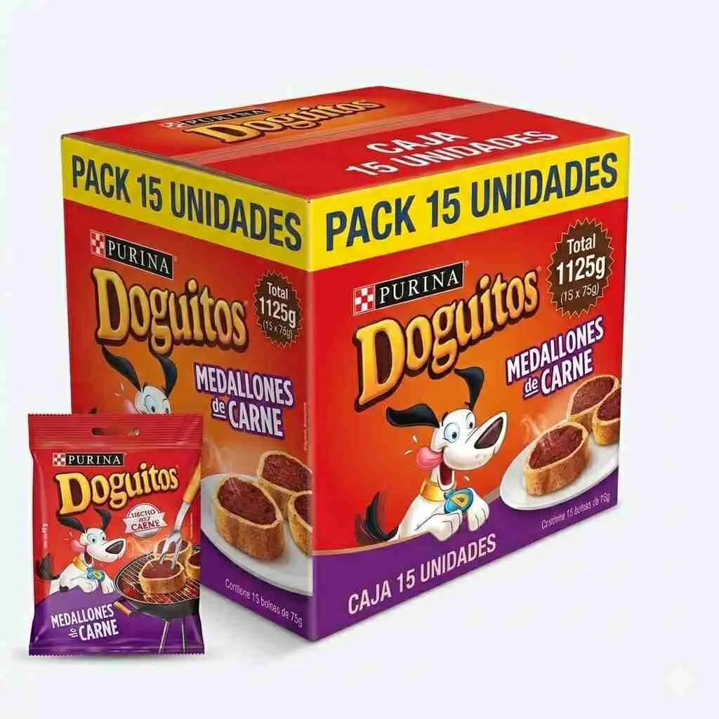 Pack 15 Doguitos Medallones Carne