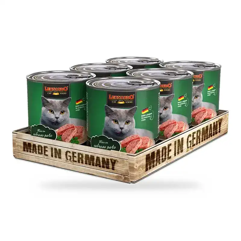 Pack 6 Latas Leonardo Quality Selection Pato 800 g