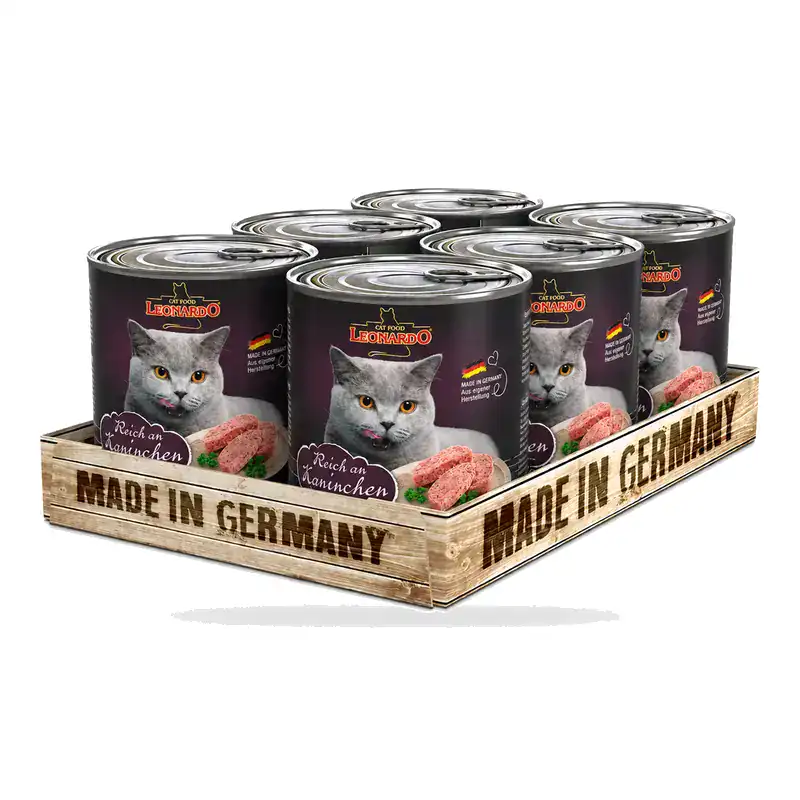 Pack 6 Latas Leonardo Quality Selection Conejo 800 g