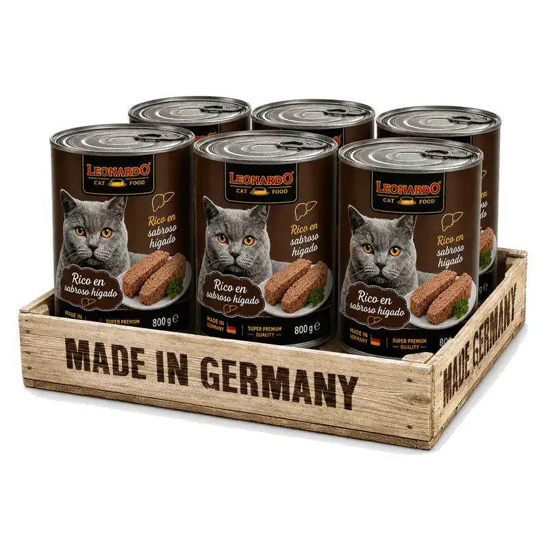 Pack 6 Latas Leonardo Quality Selection Hígado 800 g