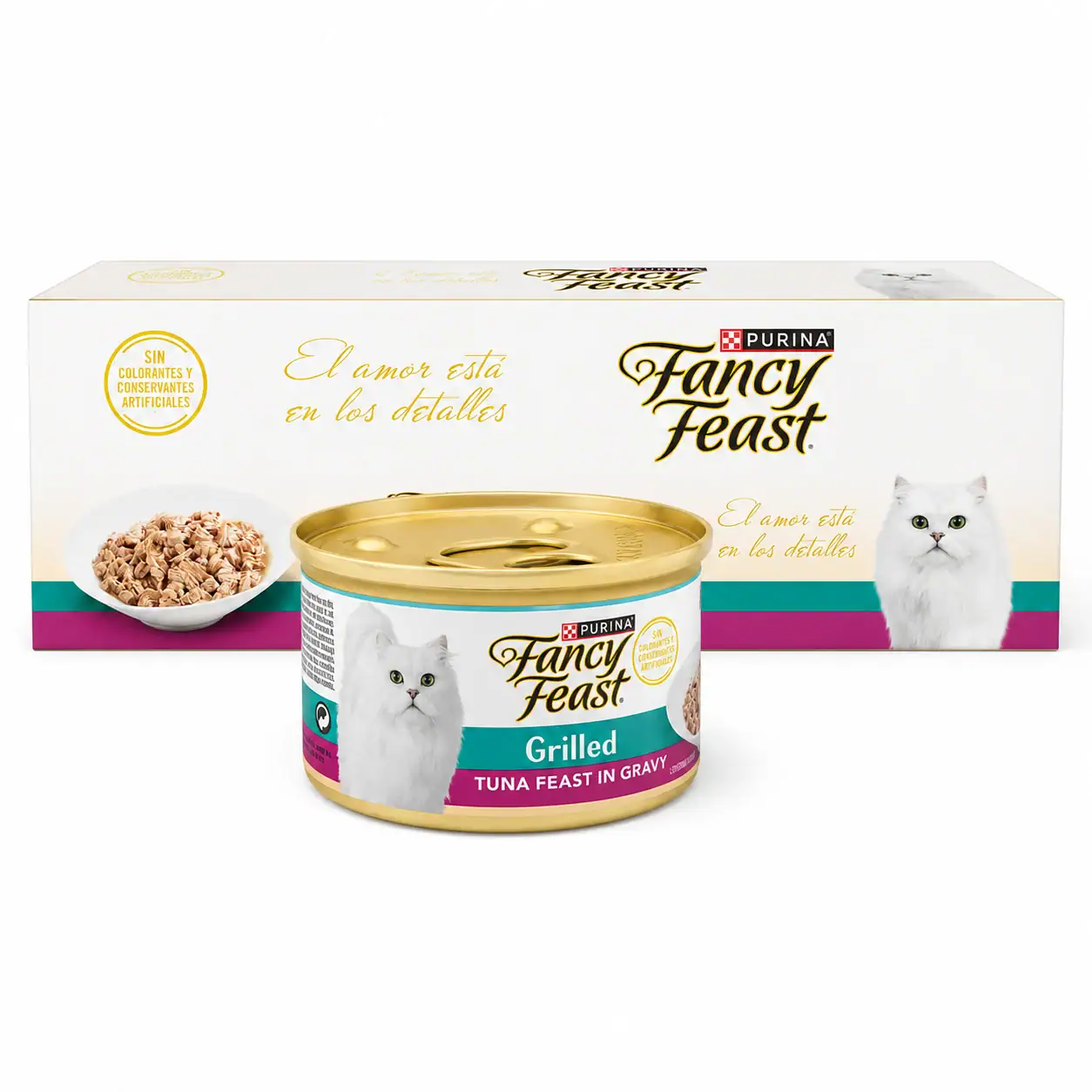 Pack 8 Latas Fancy Feast Grilled Atún 85 g