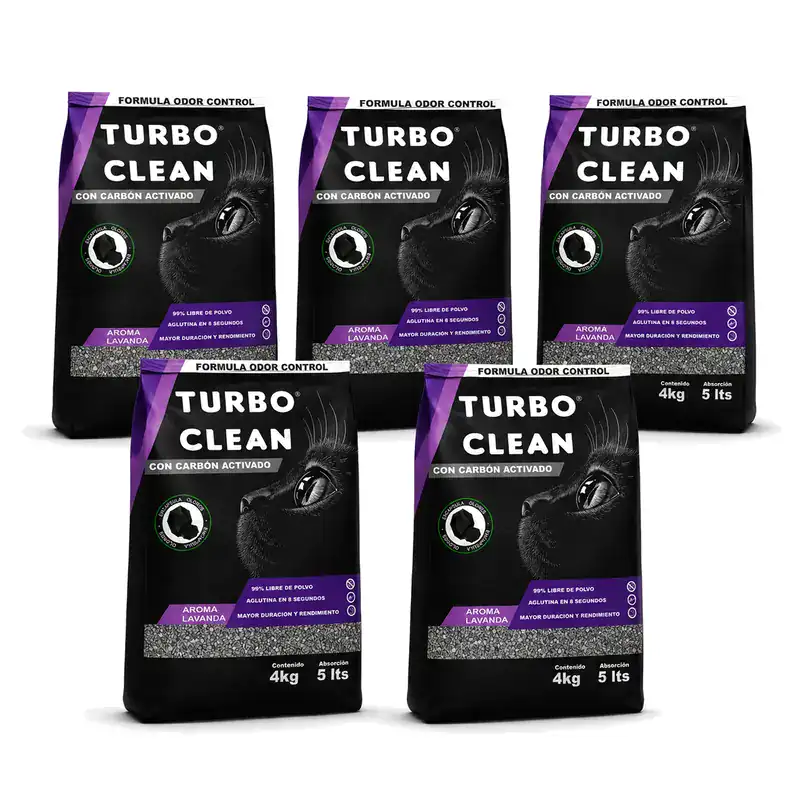 Turbo Clean Lavanda 20 kg Pack 5 Bolsas de 4 kg