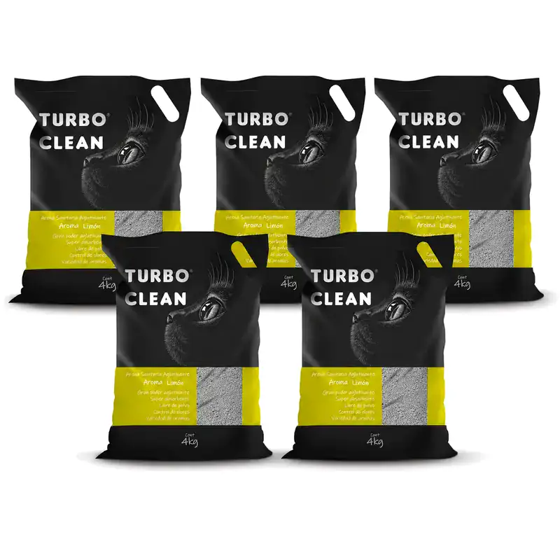 Turbo Clean Limón 20 kg Pack 5 Bolsas de 4 kg