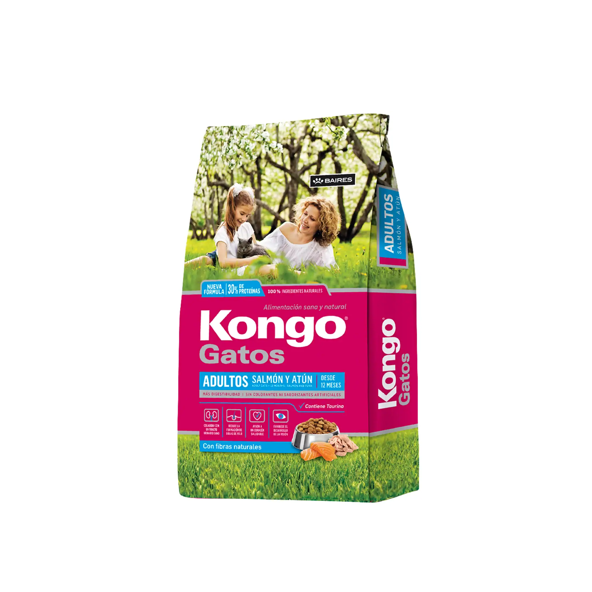 Kongo Gatos Adultos Salmón y Atún 1 kg