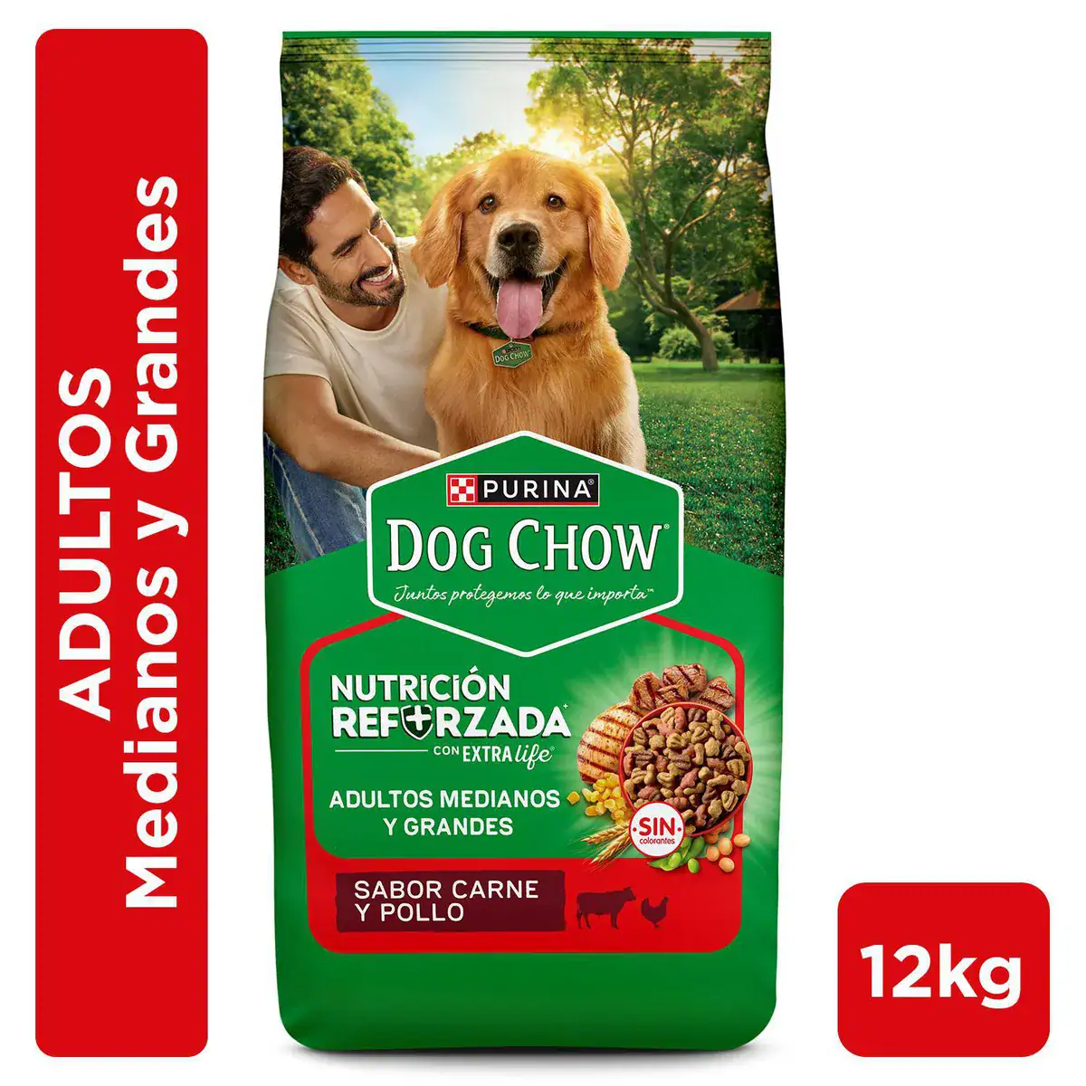 12 kg Dog Chow Adulto Razas Medianas y Grandes