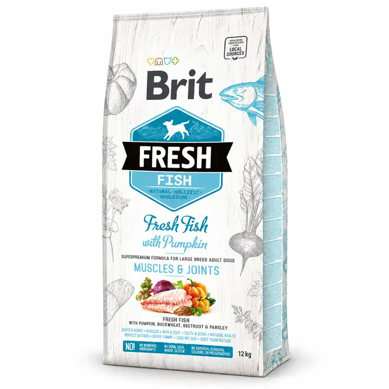 Brit Fresh Fish with Pumpkin Adult Large Muscles & Joints 12 kg