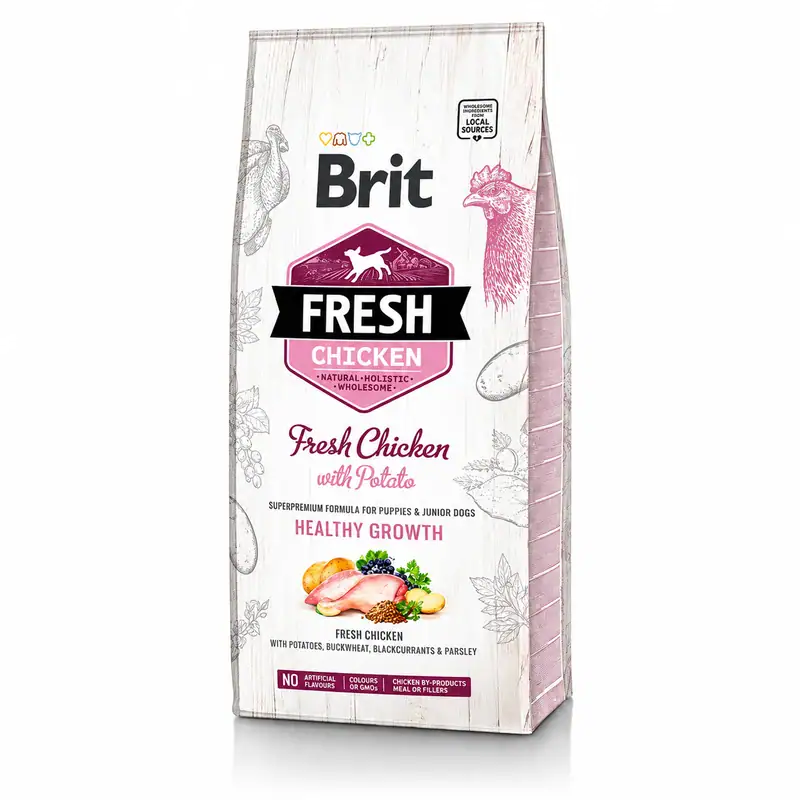 Brit Fresh Puppy 12 kg – Pollo y Papa