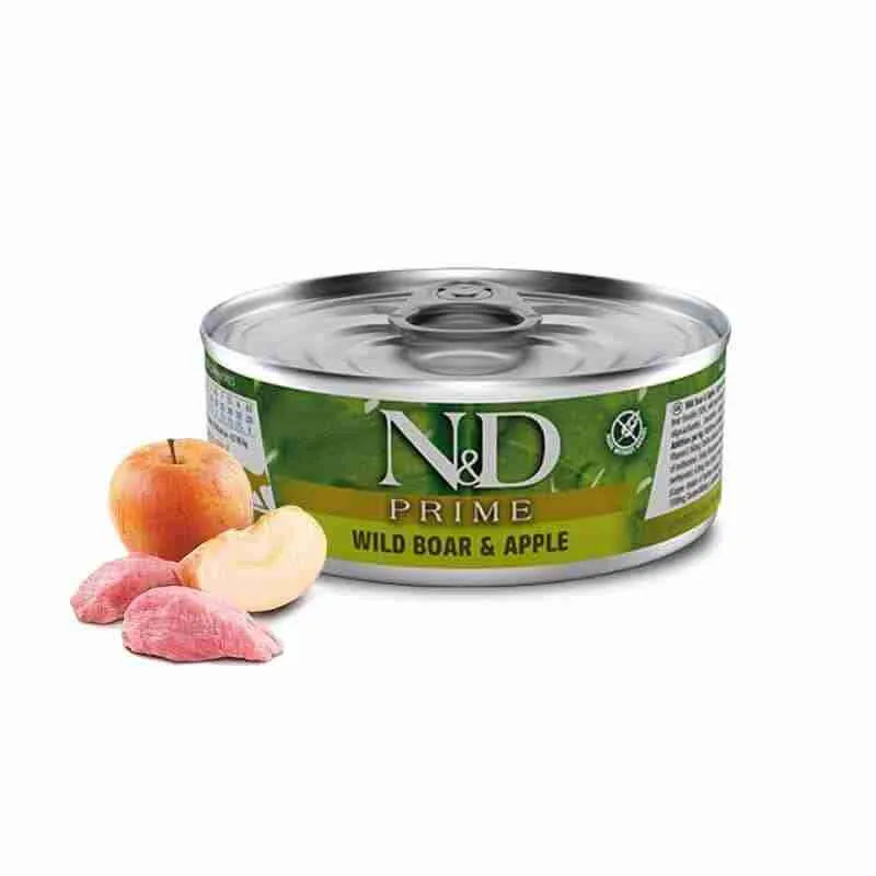 N&D Prime Jabalí y manzana Lata