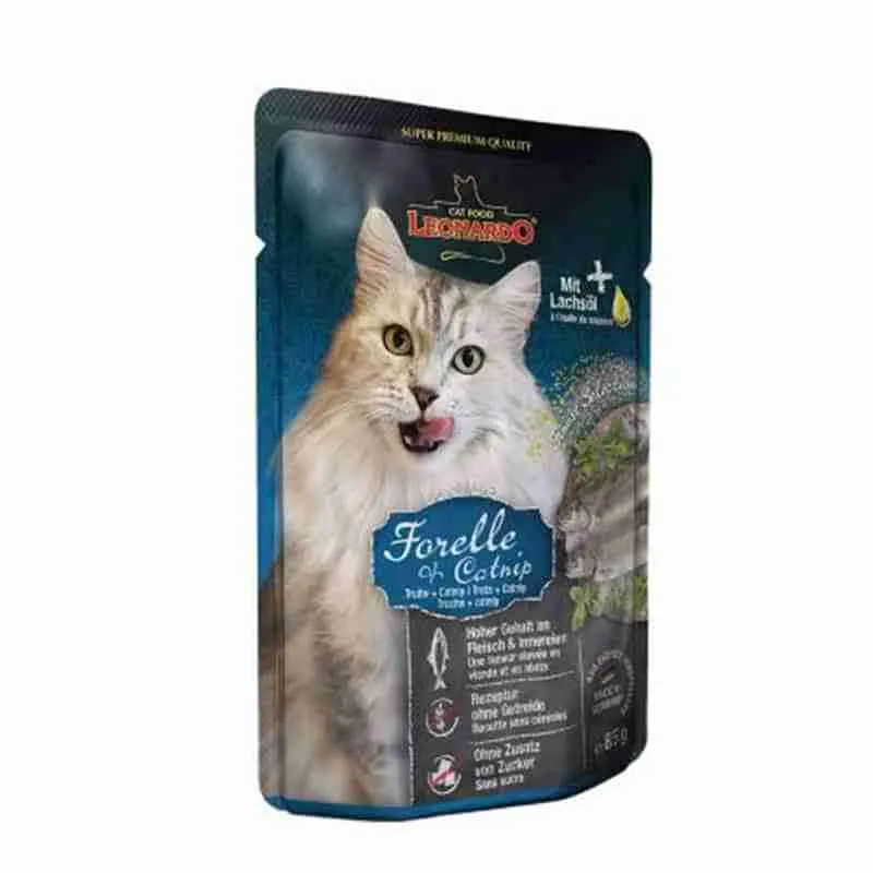 Sachet Leonardo Finest Selección Trucha y Catnip 85 g