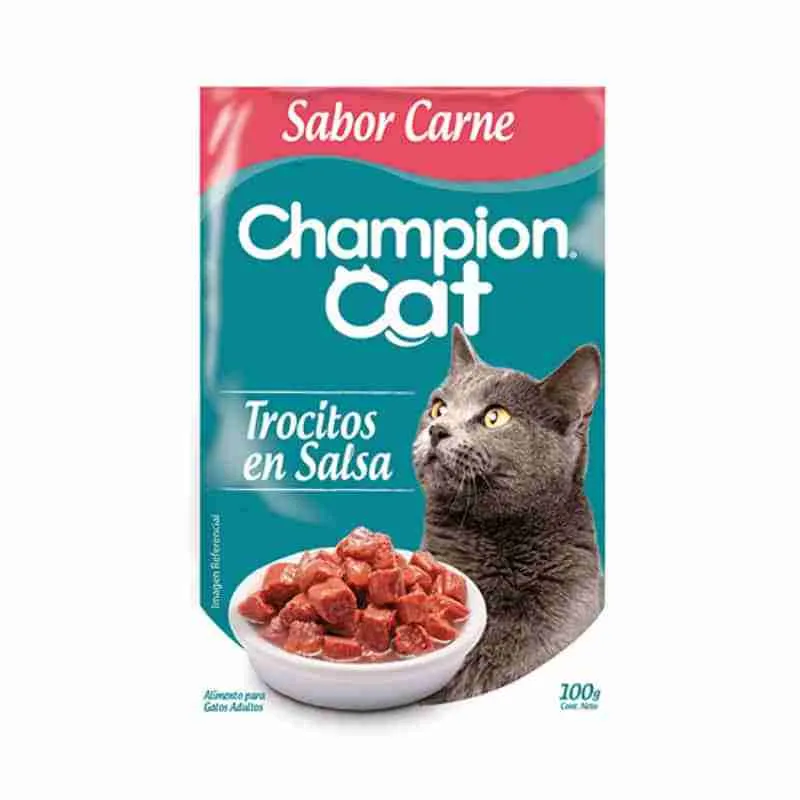 Sachet Champion Cat Húmedo Sabor Carne 85 g