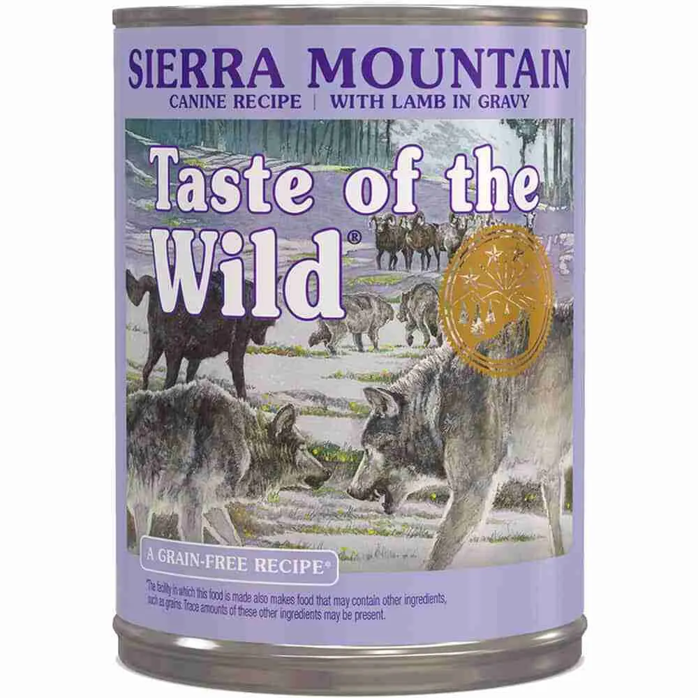 Lata Taste of the wild - Sierra mountain - cordero 390gr