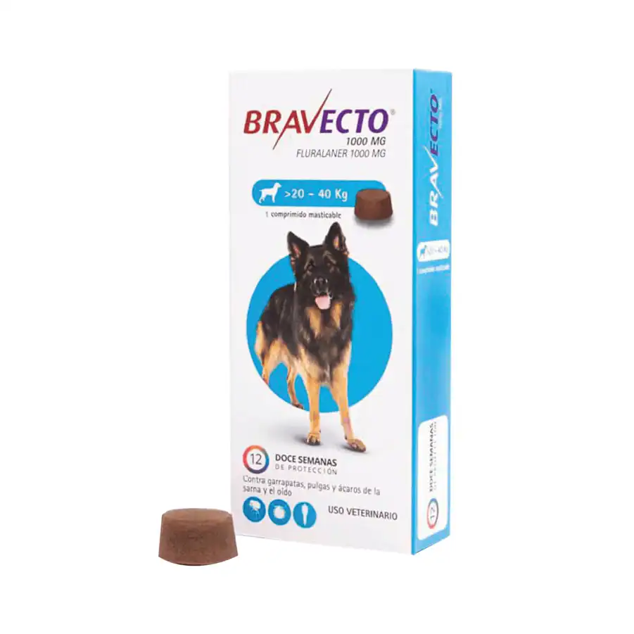 Bravecto para Perros 20 - 40kg (1000mg)