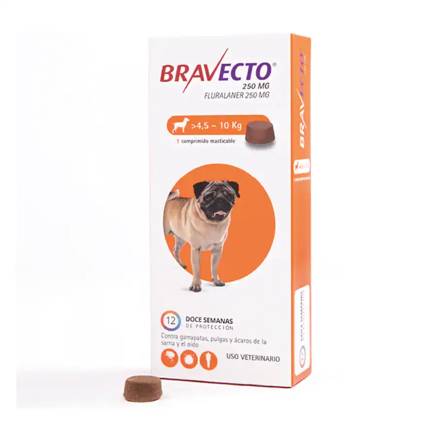 Bravecto para Perros 4,5 kg - 10 kg (250mg)