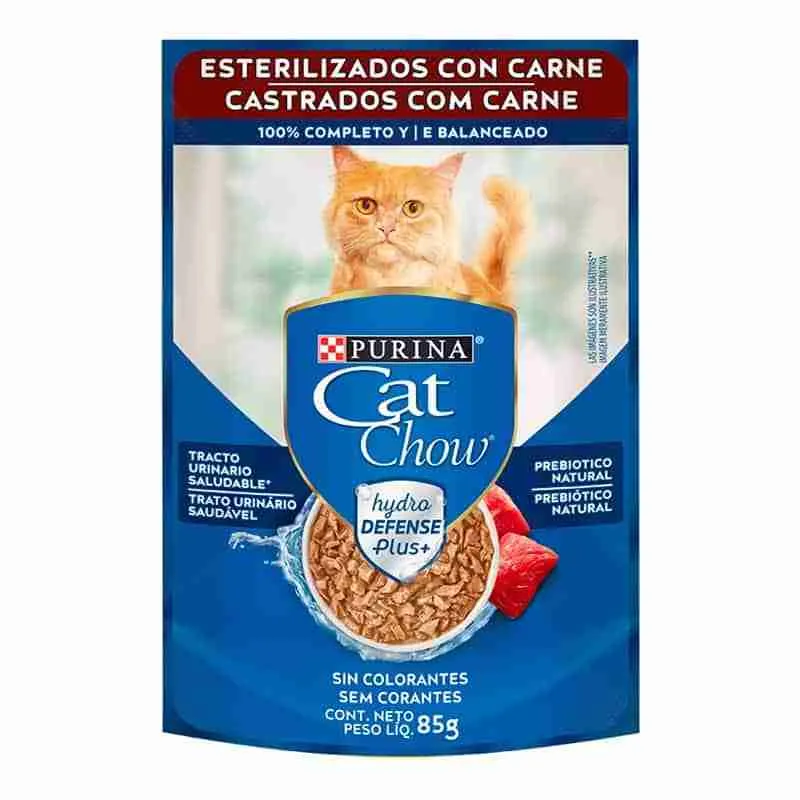Sachet Cat Chow Esterilizados Carne 85 g