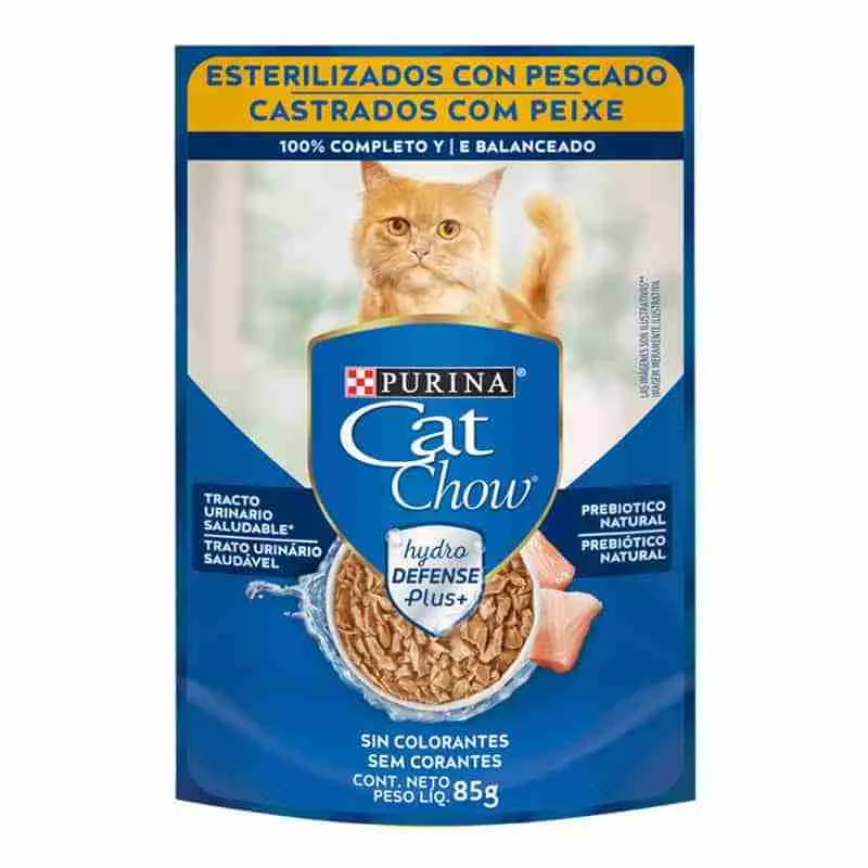 Sachet Cat Chow Esterilizados Pescado 85 g