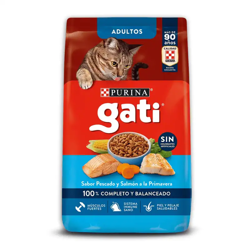 8 kg Gati adulto pescado y salmón