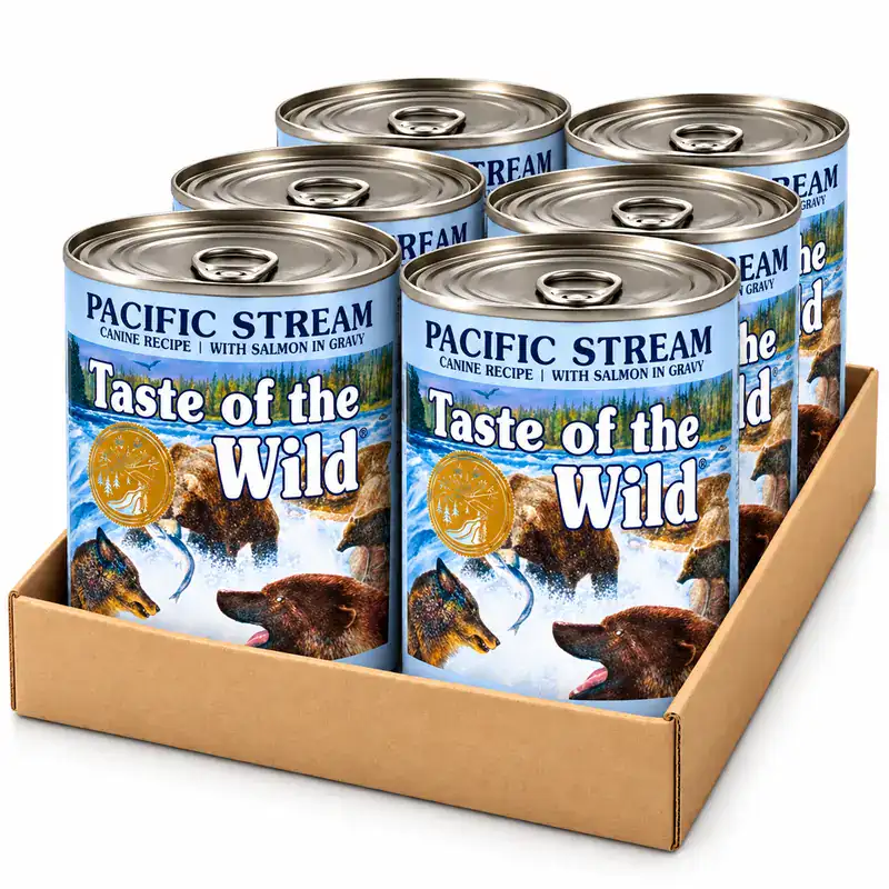 Pack 6 Latas Taste of the Wild Pacific Stream – Salmón 390 g