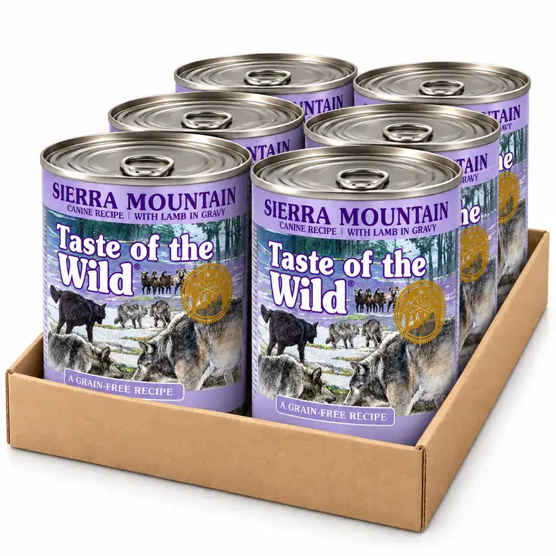 Pack 6 latas Taste of the Wild Sierra Mountain Cordero 390 g