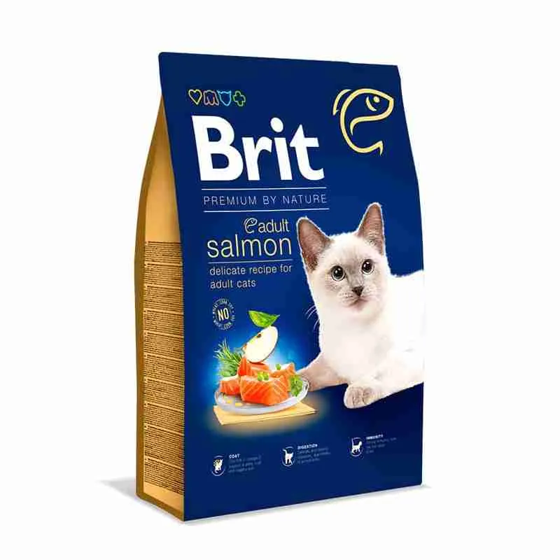 Brit Premium by Nature Cat adult salmon 8 kg