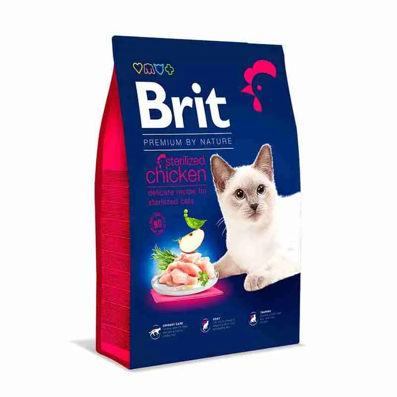 Brit Premium by Nature Cat sterilized chicken 8 kg