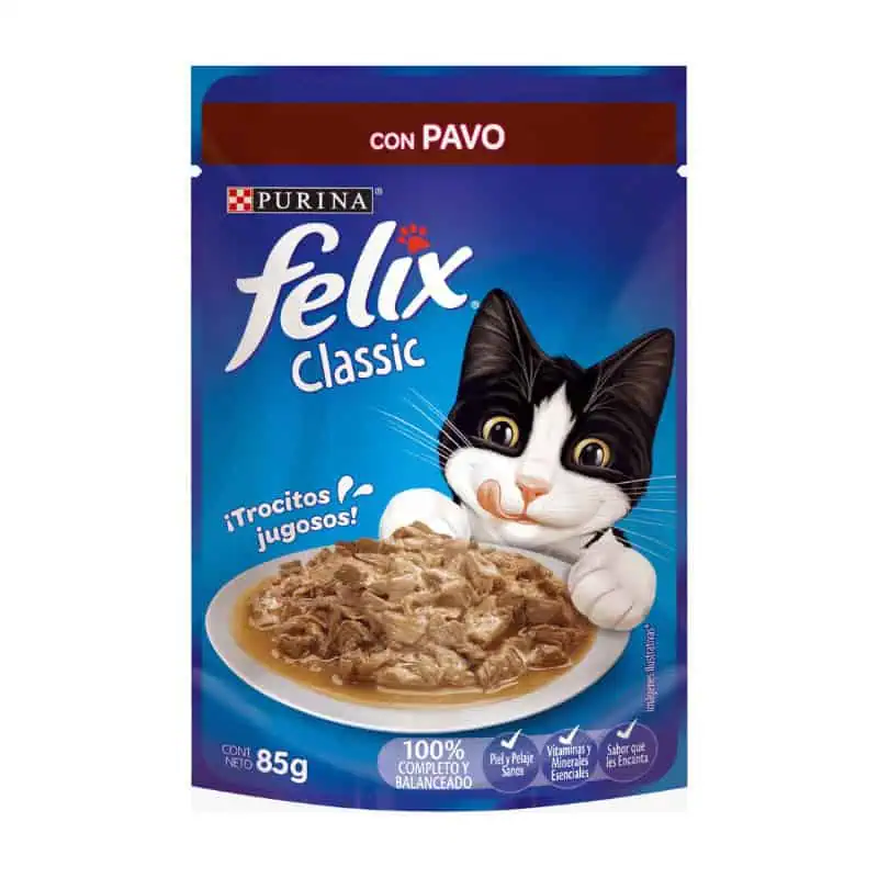 Sachet Felix Sensación Sabor pavo 85 gr