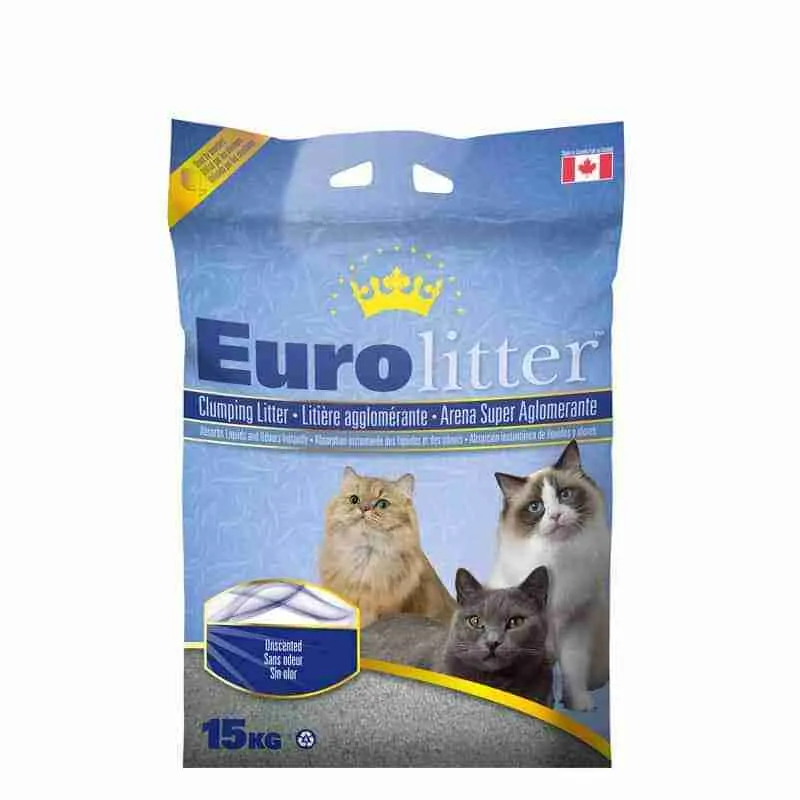 Arena Euro Litter 15kg aroma talco para bebé