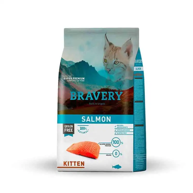Bravery Gato Kitten Salmón 2 kg