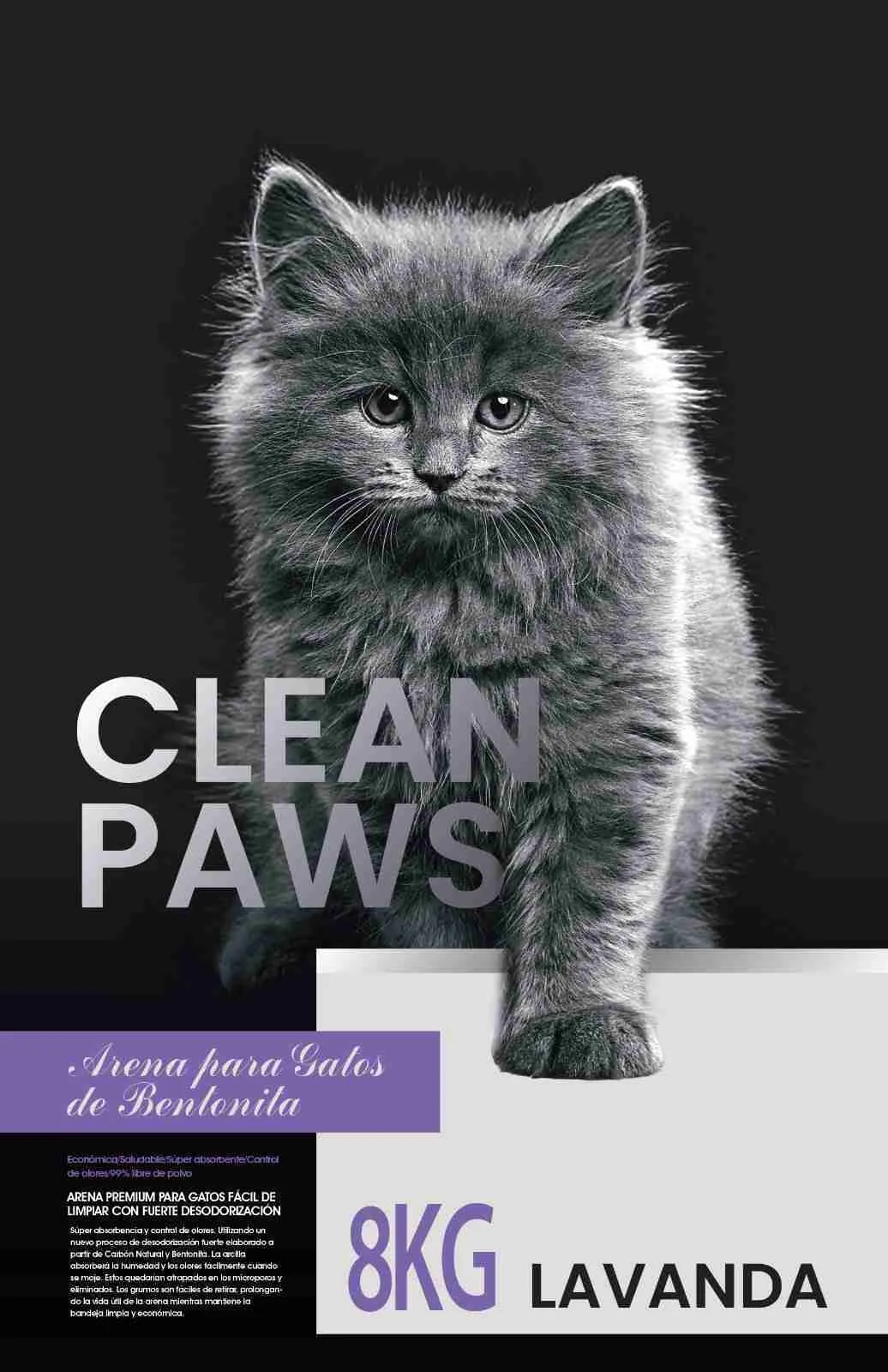 8kg Clean Paws Premium Arena Sanitaria