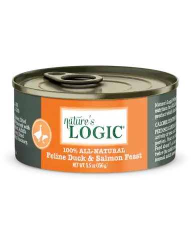 Natures Logic Feline Duck & Salmon Feast Lata 156gr
