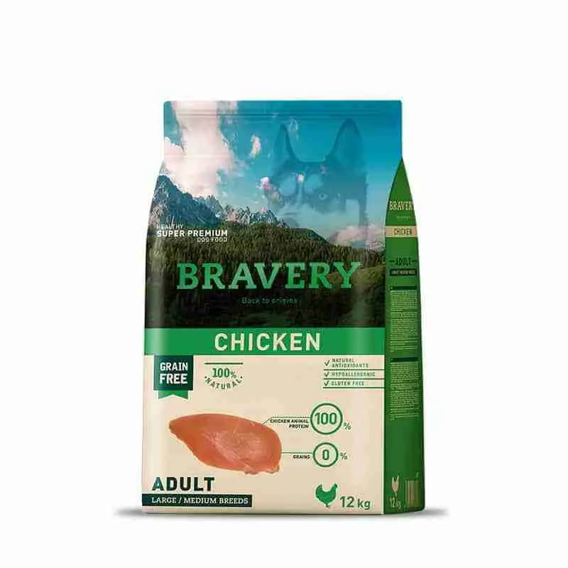 Bravery Perro Adulto Pollo 12 kg